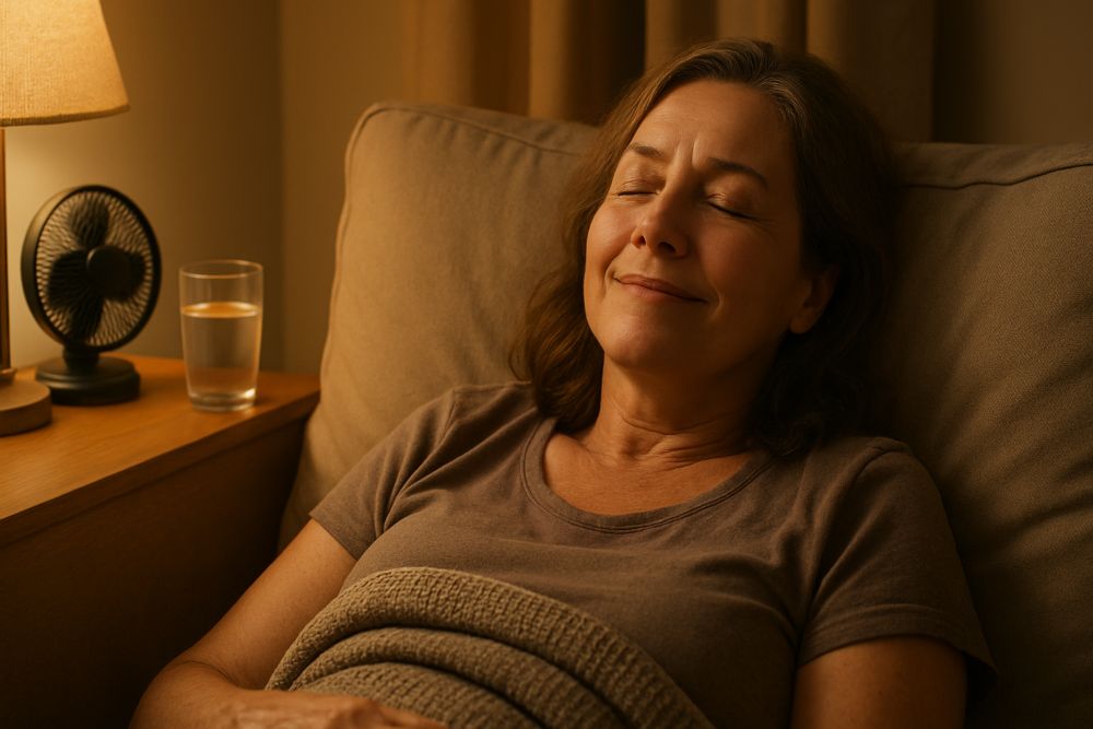 Woman enjoying life with family