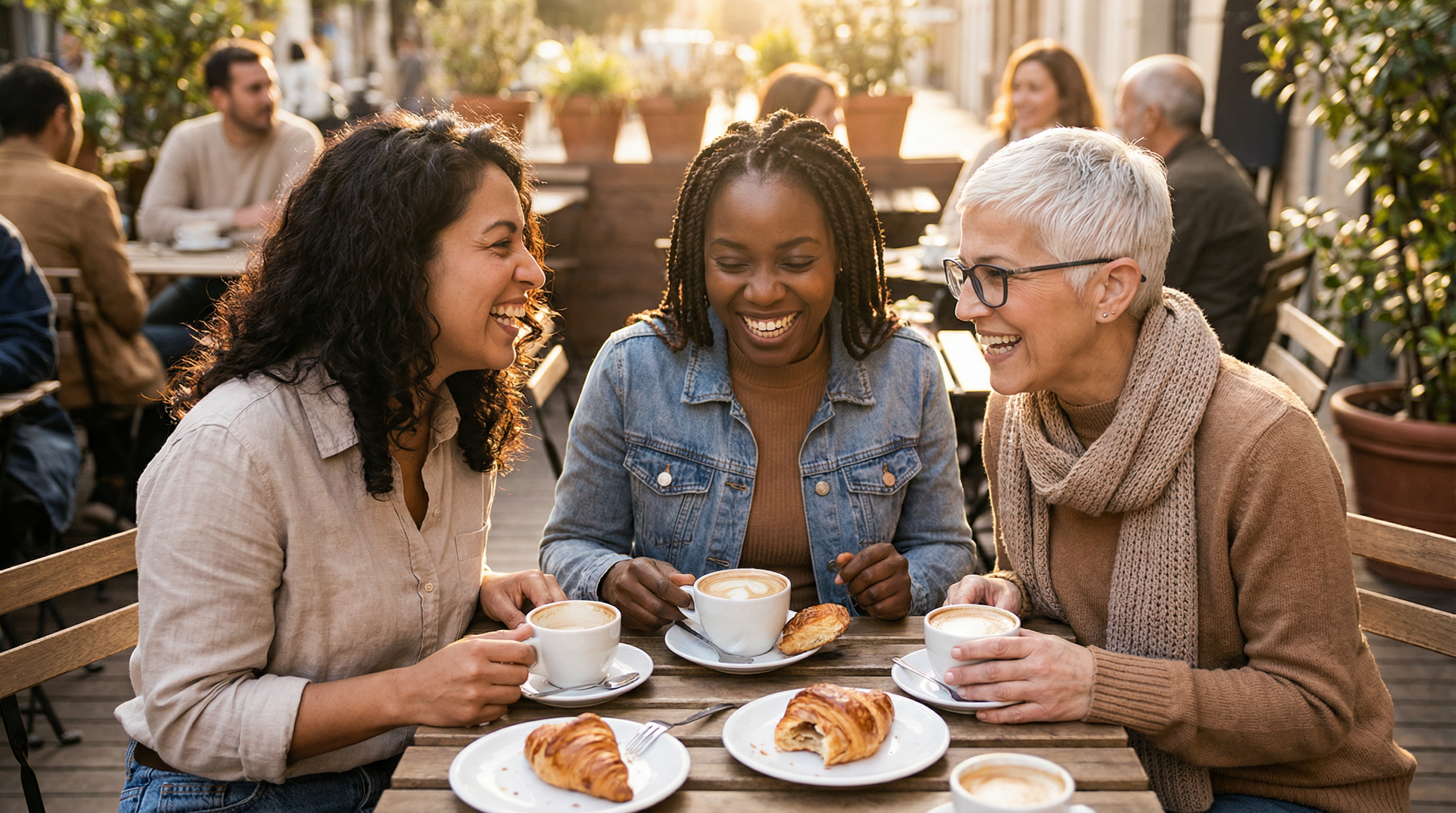 Women supporting each other through menopause